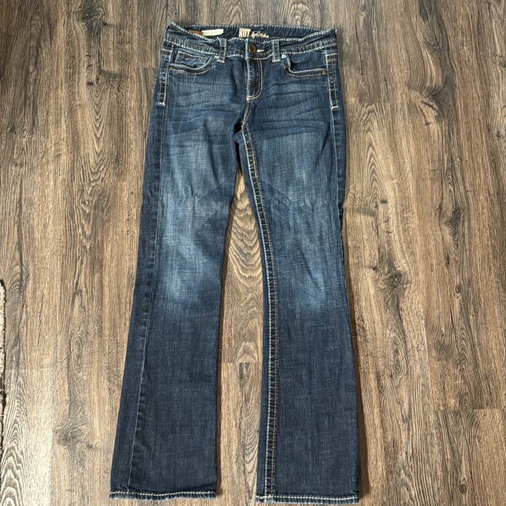 KUT from the Kloth jeans like new size 6 Natalie high rise bootcut - Picture 3 of 7